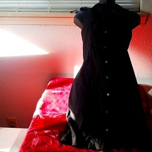 Calvin Klein black dress with ruffles